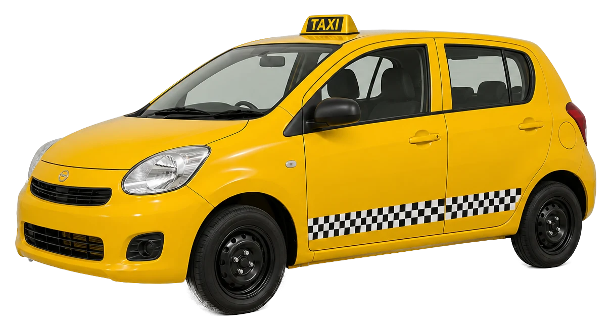 Taxík — Po meste
